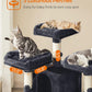 67 Inches Multi-Level Cat Tree for Large Cats, with Cozy Perches, Stable, Smoky Gray UPCT18G
