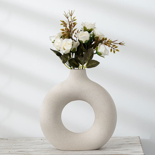 Ceramic Vase - Frosted Porcelain Flower Arranging Decor