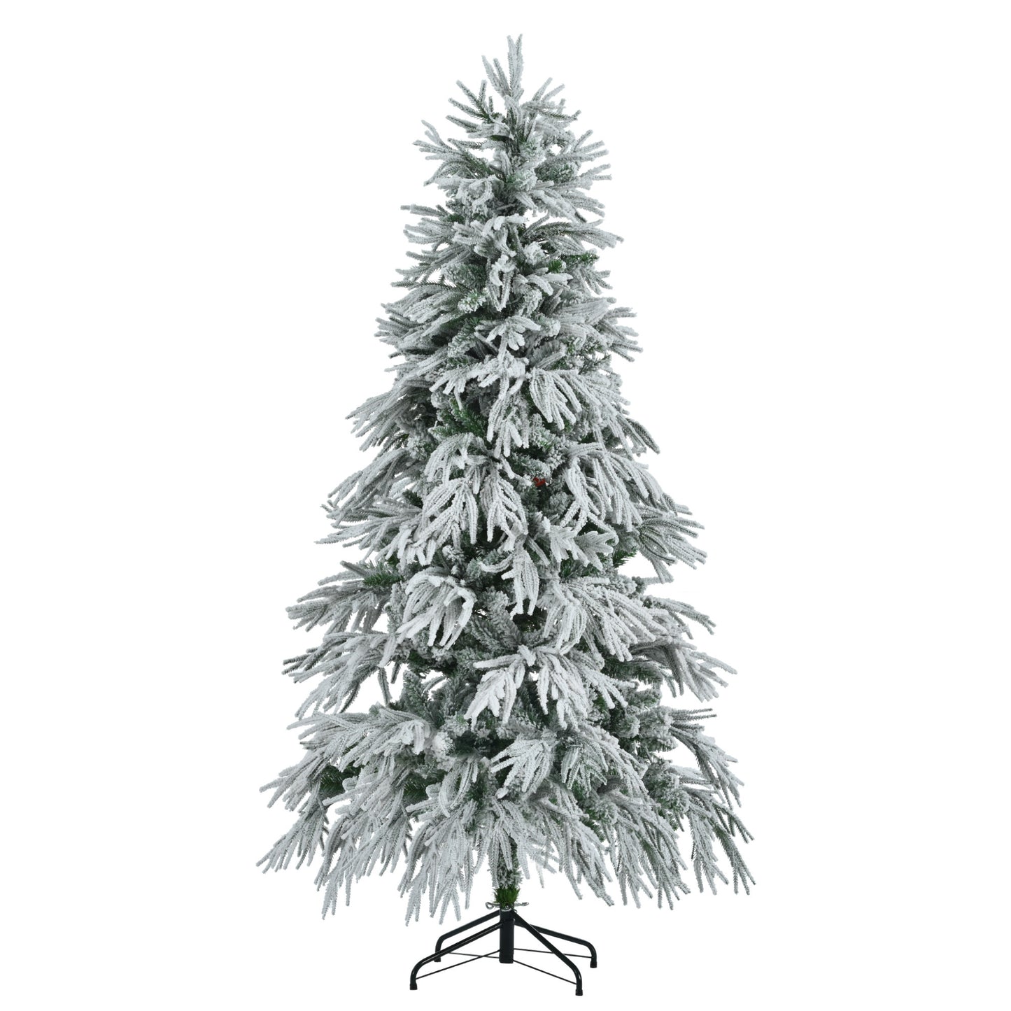 6ft Pre-Lit Christmas Tree 300 LED Lights - Snow Spruce - Deribla Store