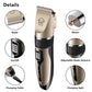 Rechargeable Cordless Pet Shaver,Low Noise Dog Clippers with Scissor Comb,Electric Quiet Pet Grooming Set for Dogs and Cats
