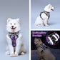 Dog Harness No Pull, Pet Harnesses with Dog Collar, Adjustable Reflective Oxford Outdoor Vest, Front/Back Leash Clips for Small, Medium, Large, Extra Large Dogs, Easy Control Handle for Walking
