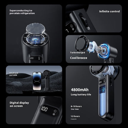 Handheld Fan - Mini Portable USB Rechargeable Cooling