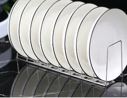 Stainless Steel Dish Rack - Modern Kitchen Organizer