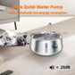 304 Stainless Steel Pet Water Fountain 4L/134 Oz Cat Automatic Water Fountain with Faucet Silent Filter Clear Window