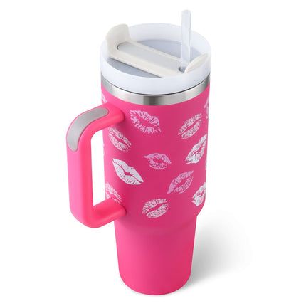 Insulated Tumbler 40oz - Stainless Steel Travel Mug with Handle Deribla Store