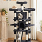 67 Inches Multi-Level Cat Tree for Large Cats, with Cozy Perches, Stable, Smoky Gray UPCT18G