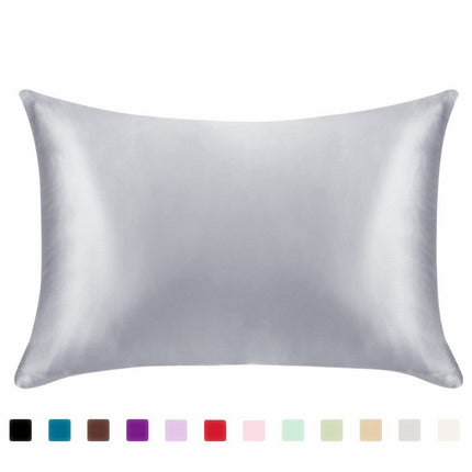 Pillowcase - Satin Silk Single Ice Silk Solid Color Deribla Store