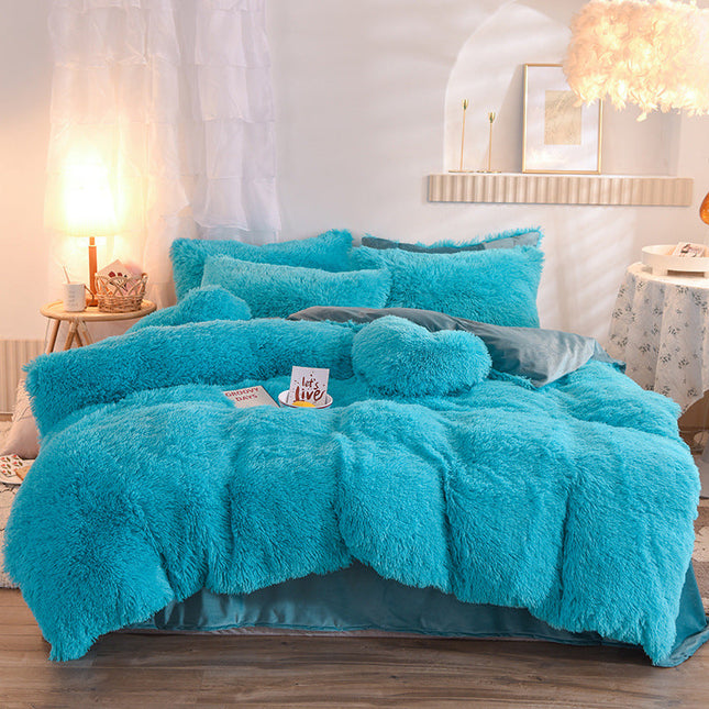 Duvet Cover Set - Luxury Fleece Plush Winter Queen King Deribla Store