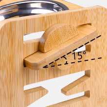 Elevated Dog Cat Bowls - Adjustable Raised Stand with Double Stainless Steel Bowls - Deribla Store