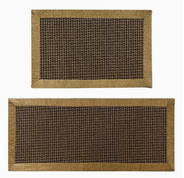 Kitchen Floor Mat - Non-Slip Waterproof 2-Pack Set