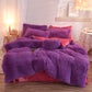 Duvet Cover Set - Luxury Fleece Plush Winter Queen King