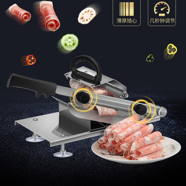Manual Meat Slicer Adjustable