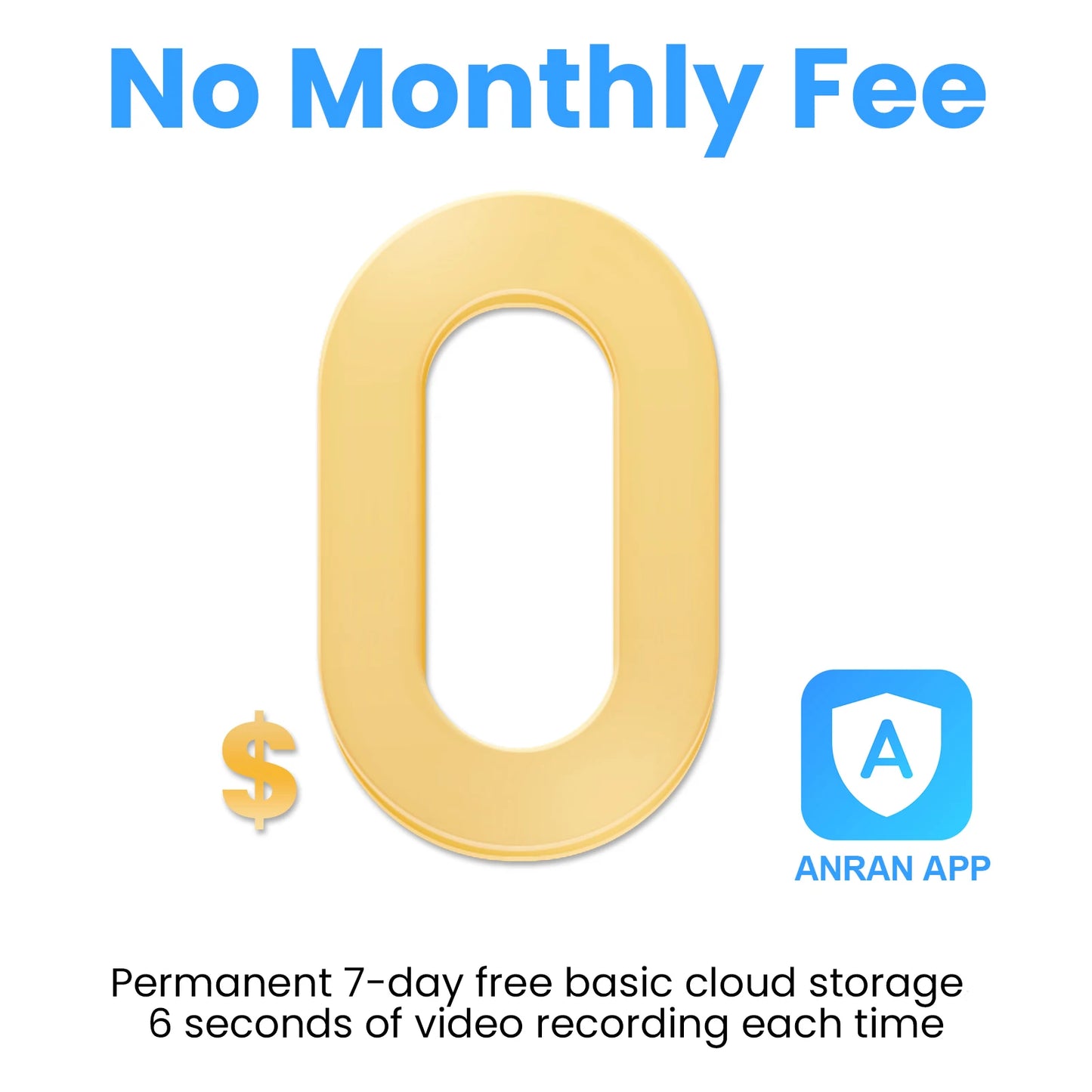 Solar Camera ANRAN 5MP Outdoor - WiFi Battery Color Night Vision