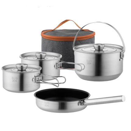 Camping Cookware Set Stainless Steel