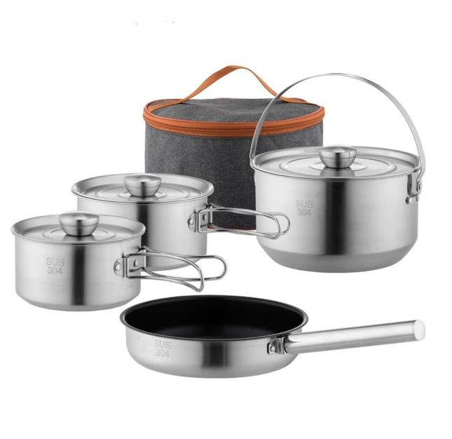 Camping Cookware Set Stainless Steel
