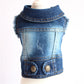 Summer Denim Dog Jacket - Stylish Cowboy Shirt for Small Dogs & Cats - Deribla Store