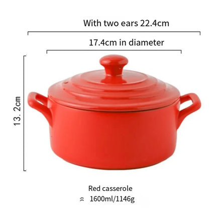 Ceramic Casserole Pot Nordic