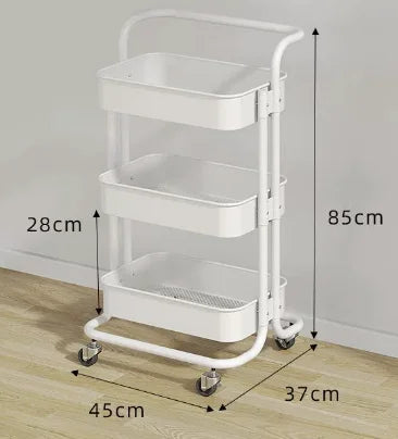 3-Tier Rolling Storage Cart