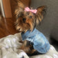 Summer Denim Dog Jacket - Stylish Cowboy Shirt for Small Dogs & Cats - Deribla Store