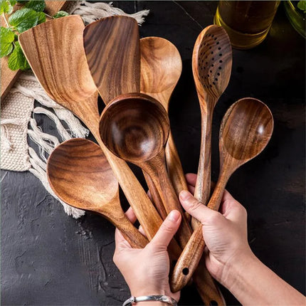 Wooden Cooking Utensils Set