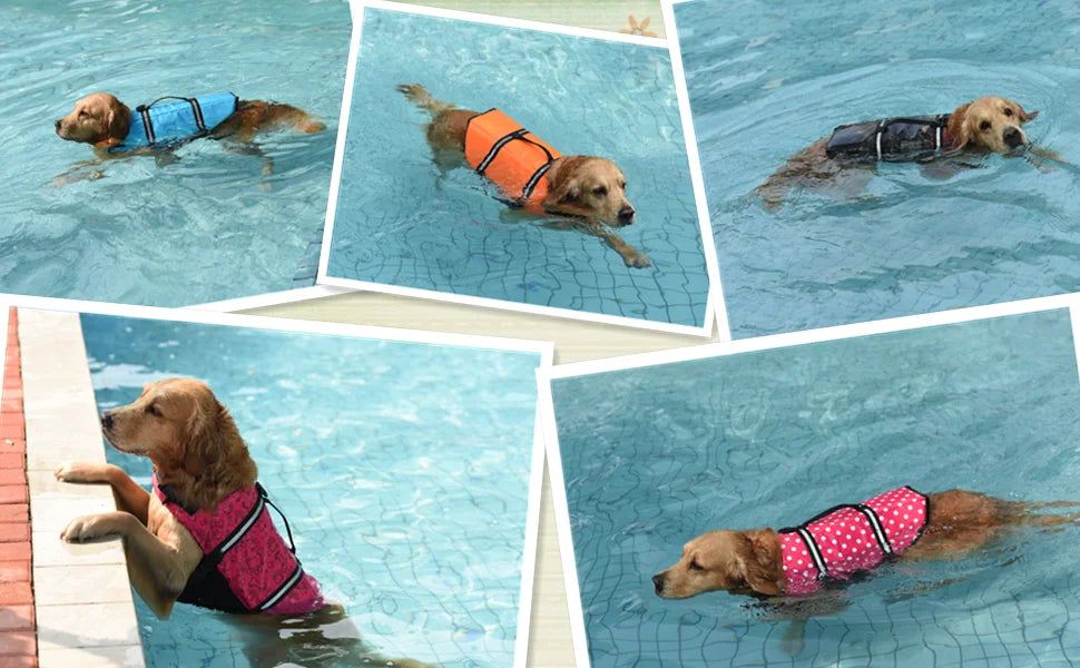 Dog Life Jacket - Safety Swimming Vest for Pets XXS-XXL - Deribla Store