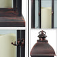 16" Battery Operated LED Lantern - Flameless Candle with Timer, Indoor/Outdoor Decorative Bronze - Deribla Store