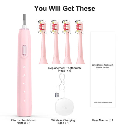 Sonic Electric Toothbrush - 38000VPM 4 Modes IPX7 120 Days