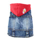 Summer Denim Dog Jacket - Stylish Cowboy Shirt for Small Dogs & Cats - Deribla Store