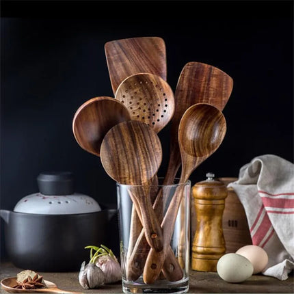 Wooden Cooking Utensils Set