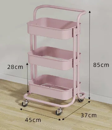 3-Tier Rolling Storage Cart