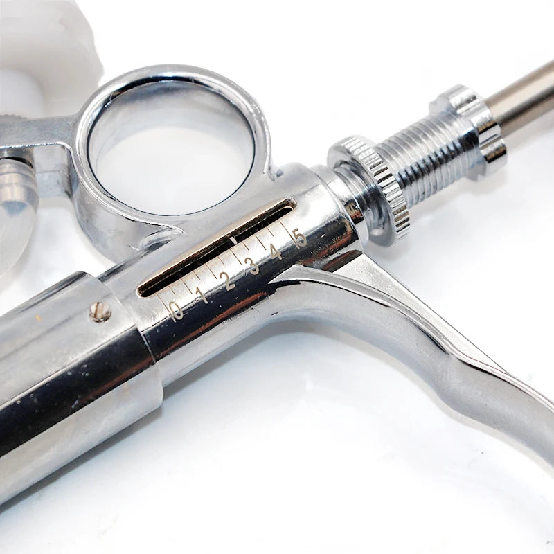 5ML Automatic Continuous Syringe - Veterinary Vaccination Equipment for Livestock - Deribla Store