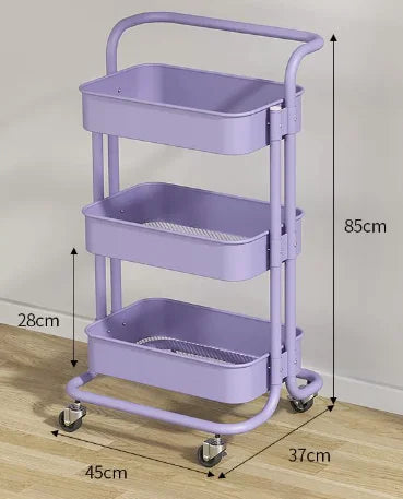 3-Tier Rolling Storage Cart