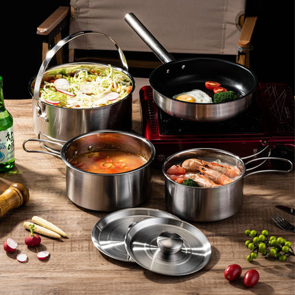 Camping Cookware Set Stainless Steel