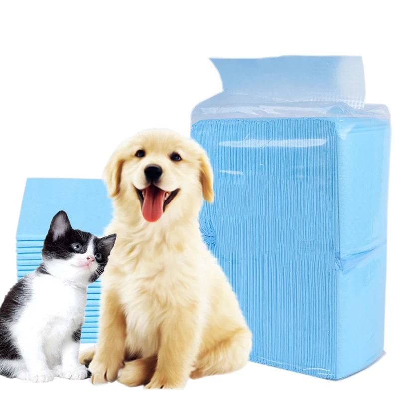 Super Absorbent Pet Diaper - Disposable Training Pee Pads for Dogs & Cats (100 Pcs) - Deribla Store