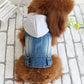 Summer Denim Dog Jacket - Stylish Cowboy Shirt for Small Dogs & Cats - Deribla Store