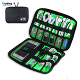 Travel Electronics Cable Organizer Bag Portable Storage Case
