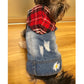 Summer Denim Dog Jacket - Stylish Cowboy Shirt for Small Dogs & Cats - Deribla Store