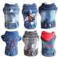 Summer Denim Dog Jacket - Stylish Cowboy Shirt for Small Dogs & Cats - Deribla Store