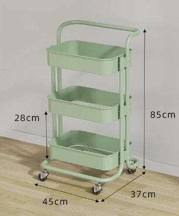 3-Tier Rolling Storage Cart