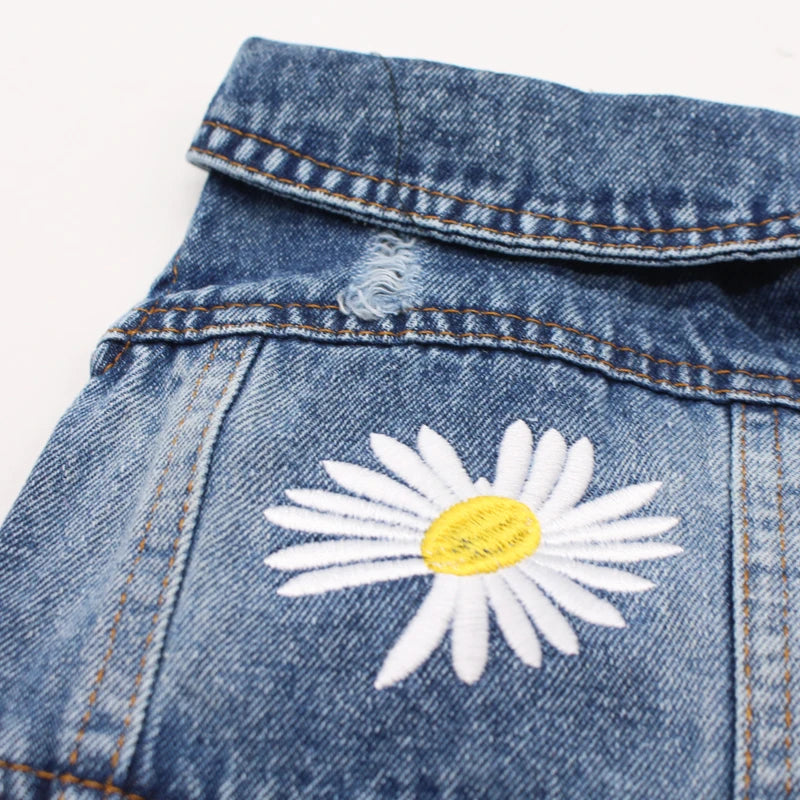 Summer Denim Dog Jacket - Stylish Cowboy Shirt for Small Dogs & Cats - Deribla Store