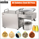 Oil Press Machine 1500W - Olive Peanut Flaxseed Extractor - Deribla Store