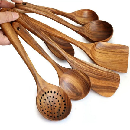 Wooden Cooking Utensils Set