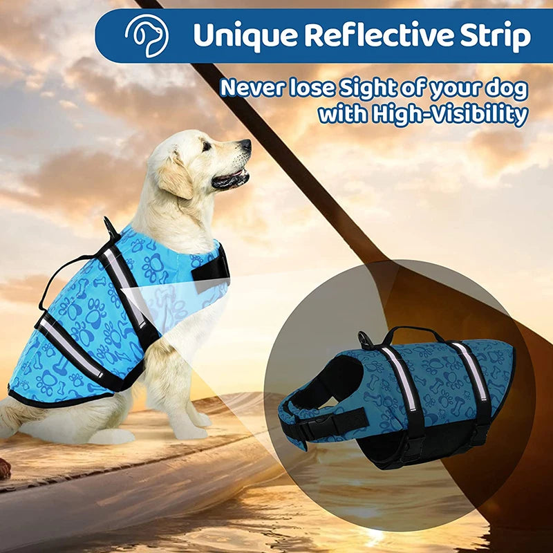 Dog Life Jacket - Safety Swimming Vest for Pets XXS-XXL - Deribla Store