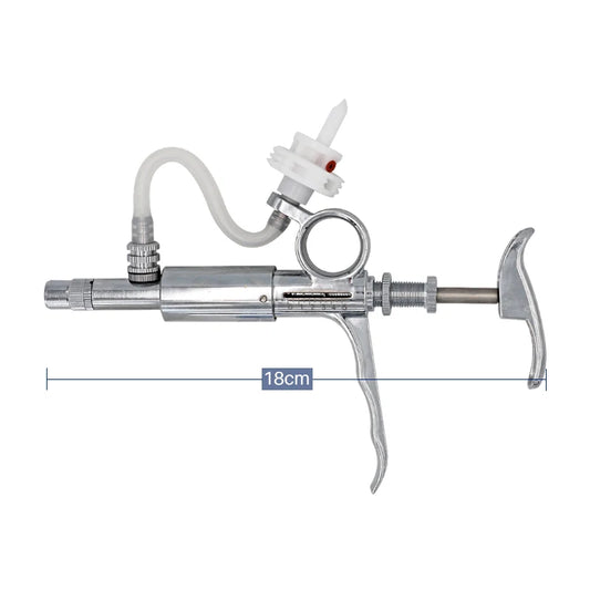 5ML Automatic Continuous Syringe - Veterinary Vaccination Equipment for Livestock - Deribla Store