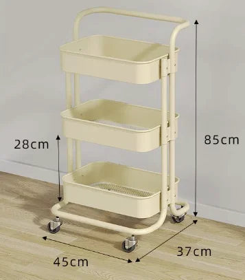 3-Tier Rolling Storage Cart