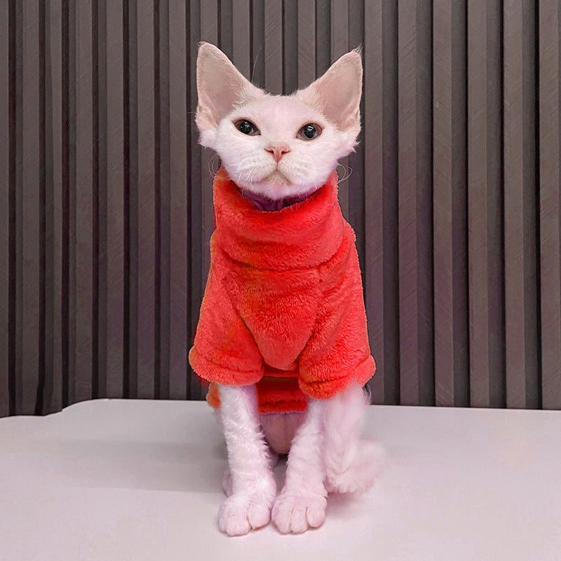Cat Sweater - Soft Wool Winter Coat for Sphinx & Small Cats - Deribla Store