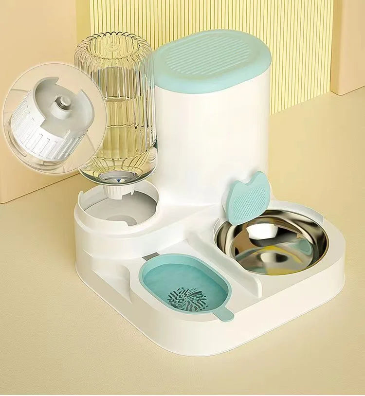 Automatic Pet Feeder Water Dispenser - 2-in-1 Bowl Set - Deribla Store