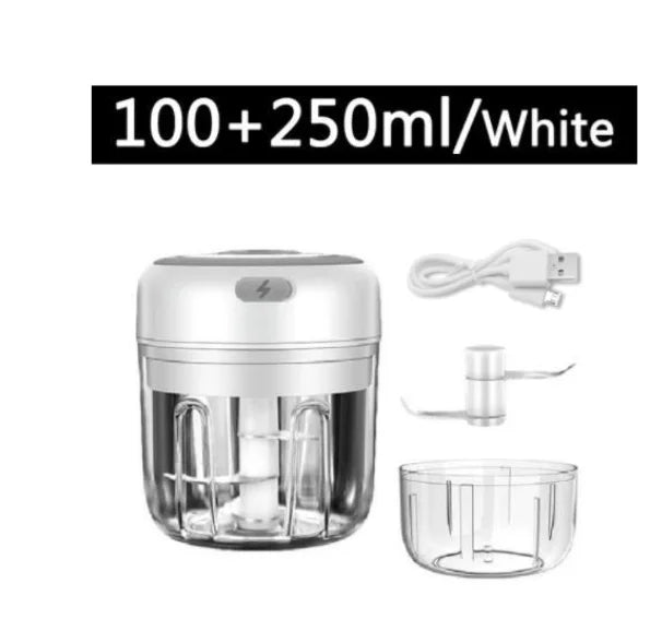 Electric Mini Garlic Chopper USB Rechargeable - Meat Grinder - Deribla Store
