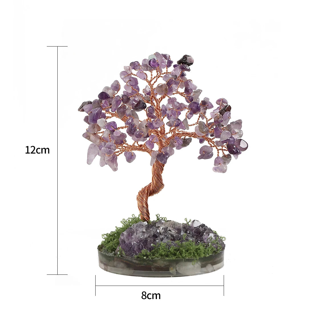 Crystal Money Tree Crystal Stone Rainbow Natural Gem Sitting Floor