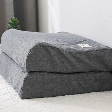 Cotton Latex Pillowcase - Washable Memory Foam Cover